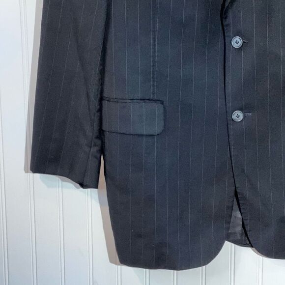 Jos A Bank Gordon 100% Wool Suit Jacket Mens 42 Long Navy Sport Coat Old Money - Picture 3 of 14
